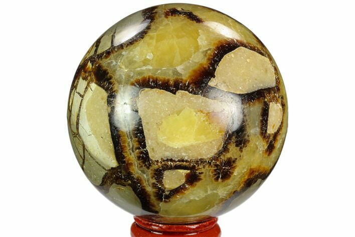 Polished Septarian Sphere - Madagascar #122912